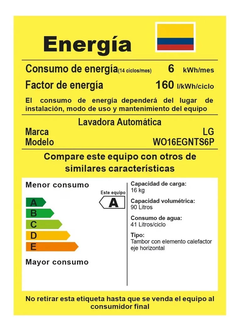 Lavadora Lg Carga Frontal Wo16egnts6p 16kg Aidd Petcare Gris Negro