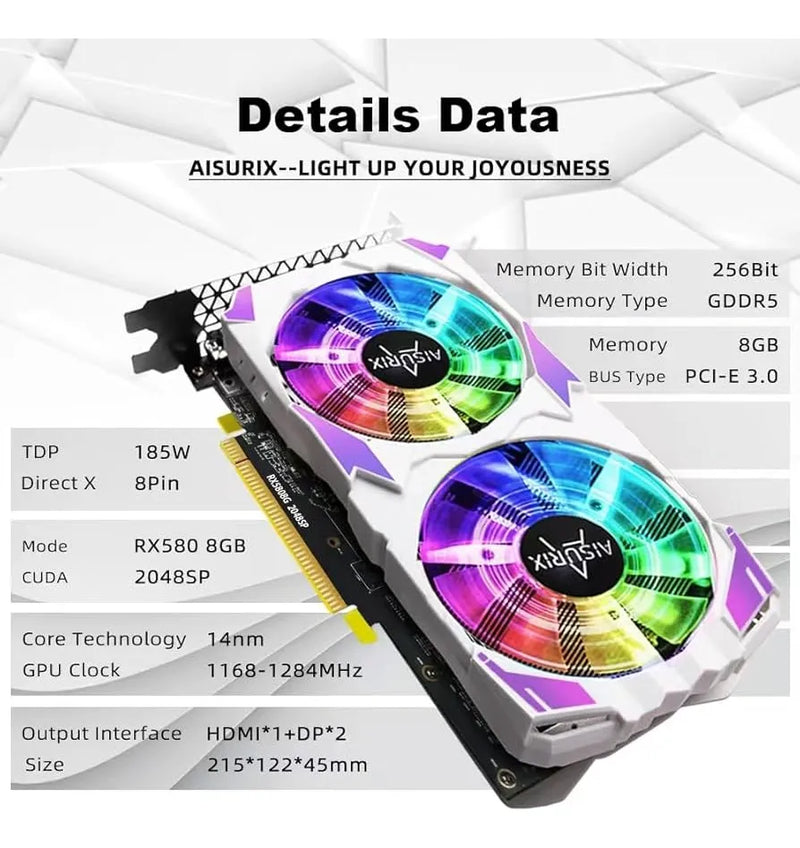 Tarjeta Grafica 8gb Aisurix Rx 7230