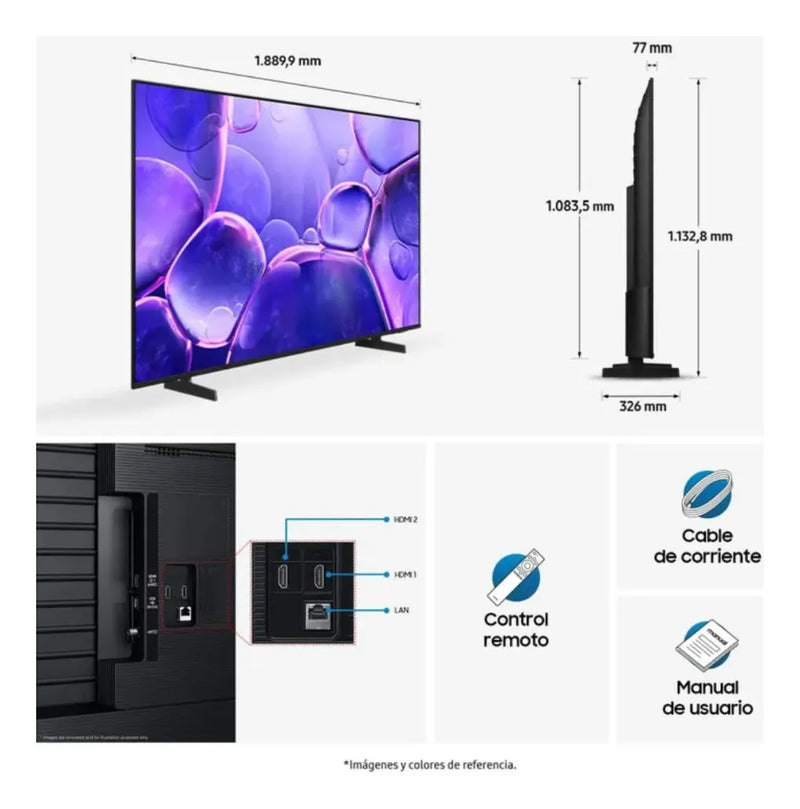 Tv Samsung 85 Pulgadas U8000f 4k Uhd Led Crystal Smart Tv