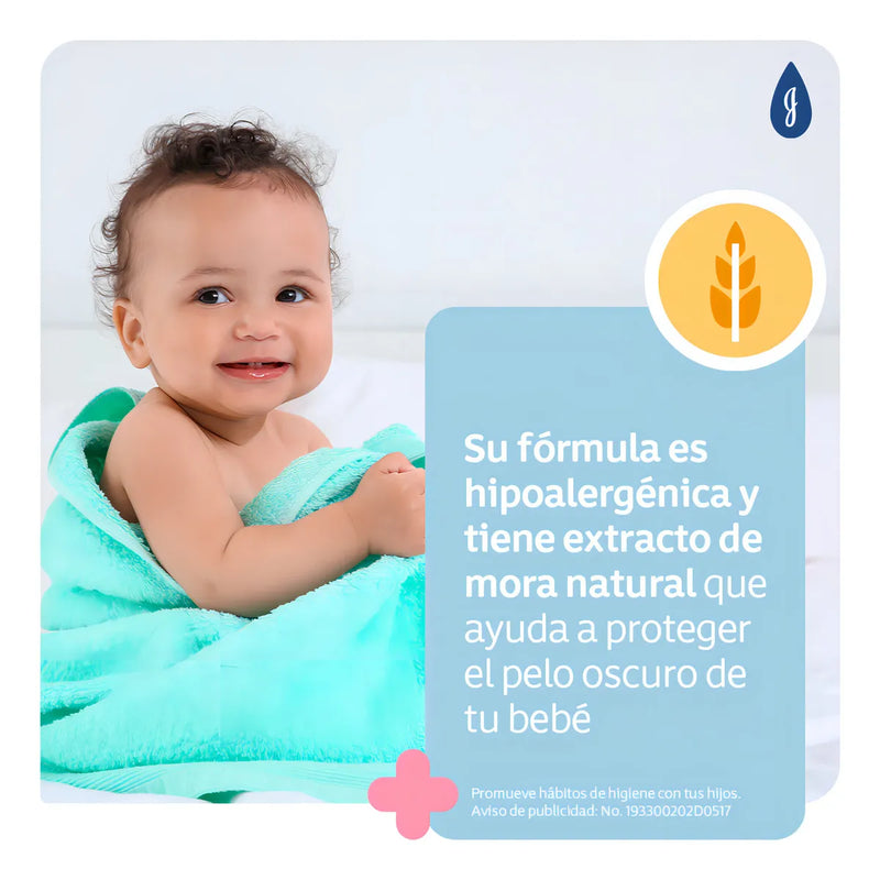 Shampoo Para Bebé Johnson's Cabello Oscuro 200 Ml