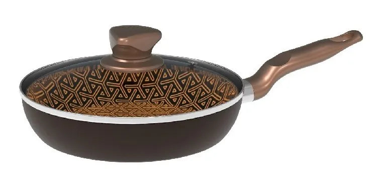 Sartén 18cm Imusa Talente Master Deluxe Tapa De Vidrio Color Dorado