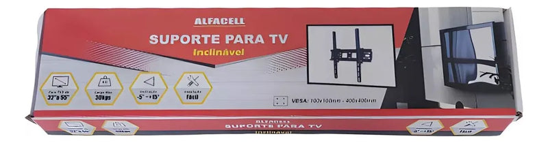 Soporte inclinable para TV de 32 a 55 pulgadas para Samsung LG Sony Tcl, color negro