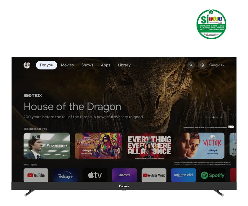 Televisor Caixun 55 Pulgadas Smart Tv Uhd 4k C55vsug