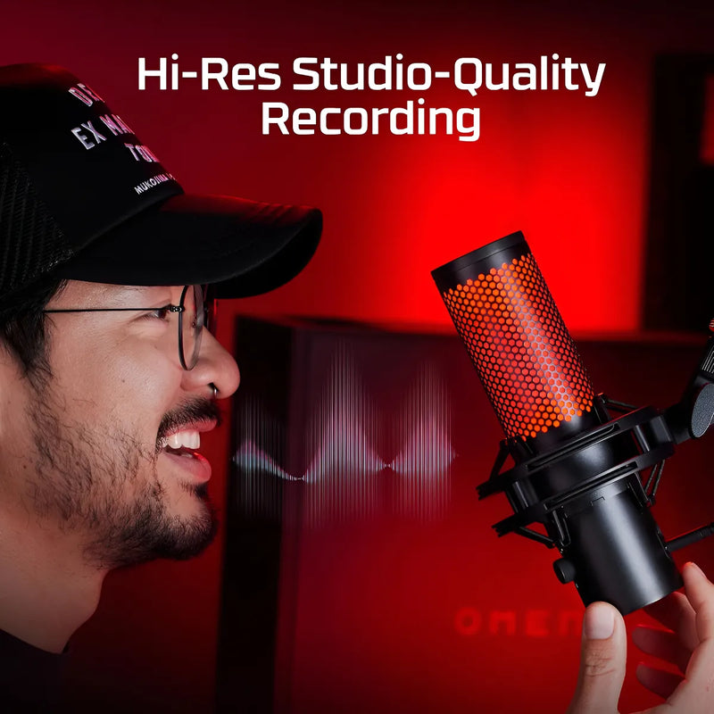 Micrófono Usb Hyperx Quadcast 2 Para Juegos, Streaming
