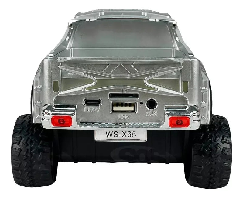 Radio Parlante Camioneta Ws-x65 Bluetooth Fm Usb Plateado