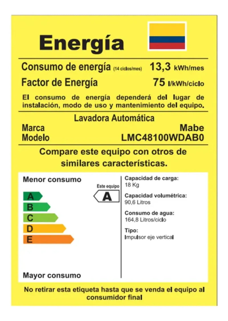 Lavadora Mabe Semiautomática Lmc48100wdab0 Diamond Gris