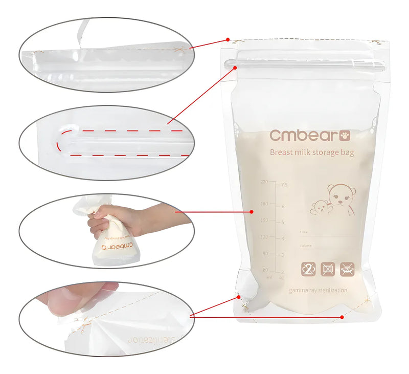 Bolsas Para Almacenamiento De Leche Materna Cmbear 30 Unid