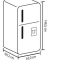 Nevera Haceb No Frost 243 Litros Manija Externa - Negra