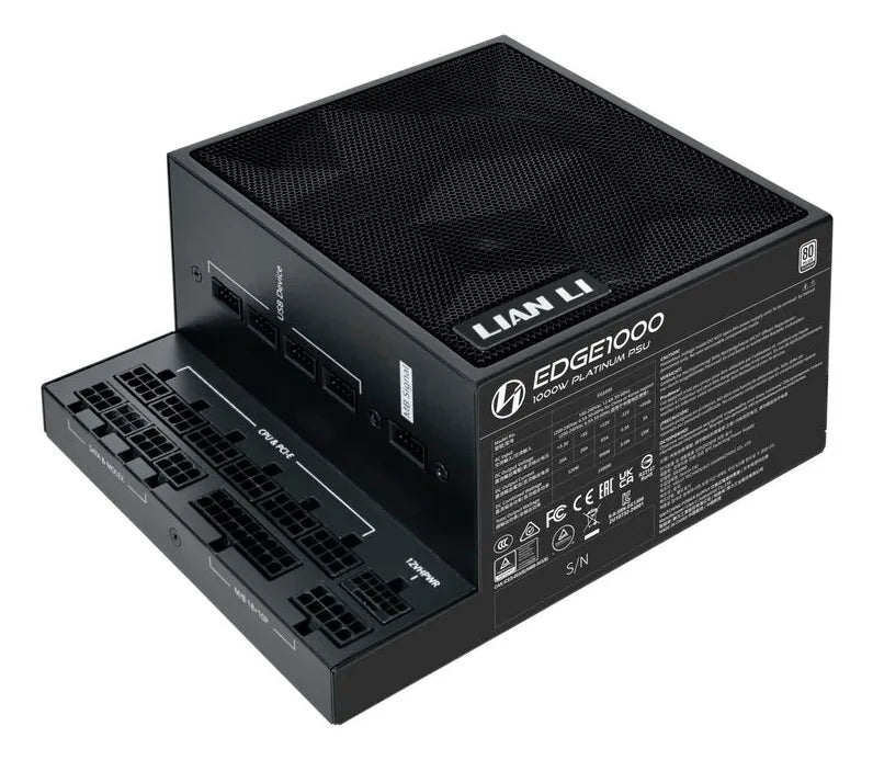 Fuente De Poder Lian Li Edge 1000w 80 Plus Platino Black Negro