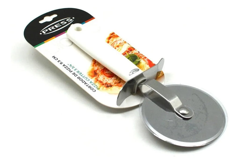 Cortador De Pizza Disco 9.5 Cm Grande Acero Inoxidable Press