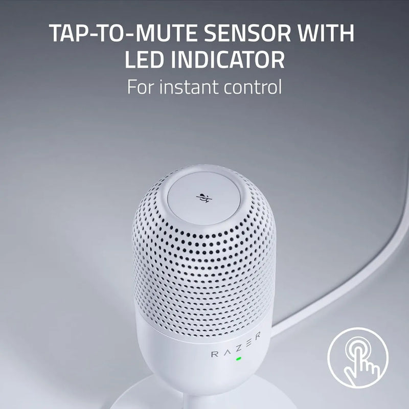 Micrófono Razer Seiren V3 Mini Ultra Compacto Usb Color Blanco