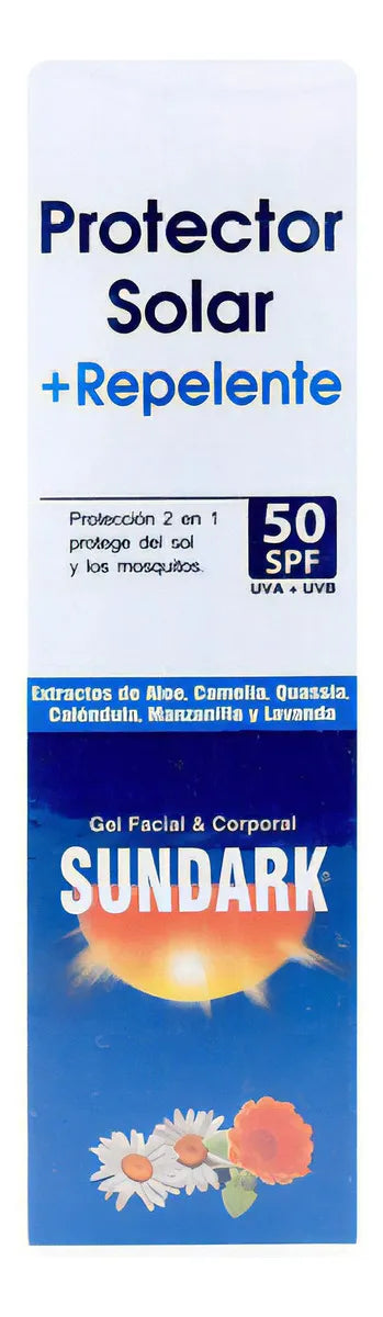 Protector Solar Sundark+repelente Spf50 120gr