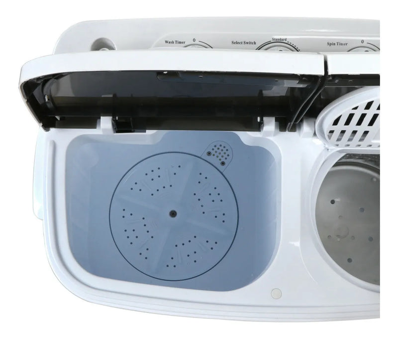 Mini Lavadora Doble Tina De 13 Libras, Compacta Portátil
