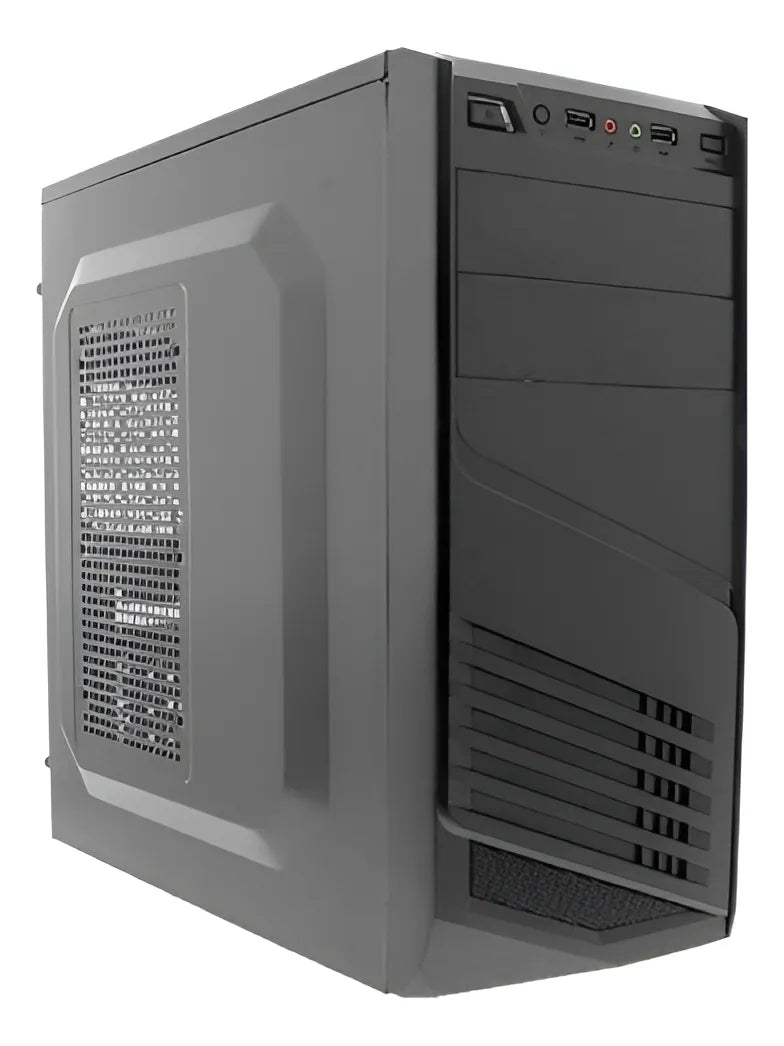 Chasis Mini Atx Xtech Xtq200 Con Fuente Genérica 600w Color Negro