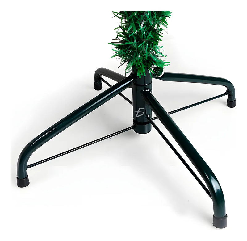 Árbol Navidad Pino Artificial Navideño Piñas Escarcha 2.1m Color Verde