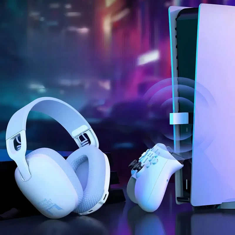 Auricular Onikuma Gamer B2 B2 con luz LED color blanco