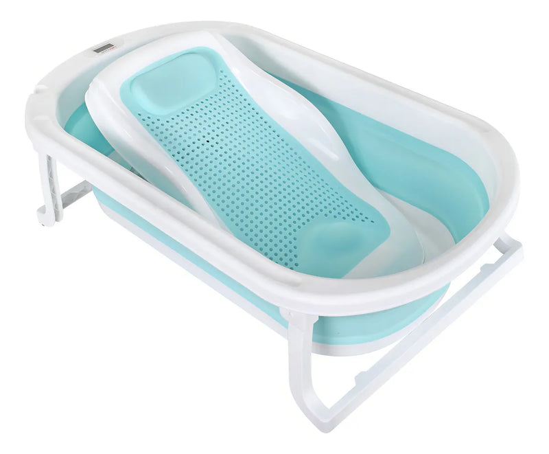 Bañera Bebe Plegable Portatil Wanda Happy Baby Color Azul