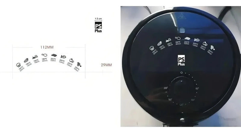 Olla Freidora Sin Aceite Air Fryer Ps Plus 2 Litros