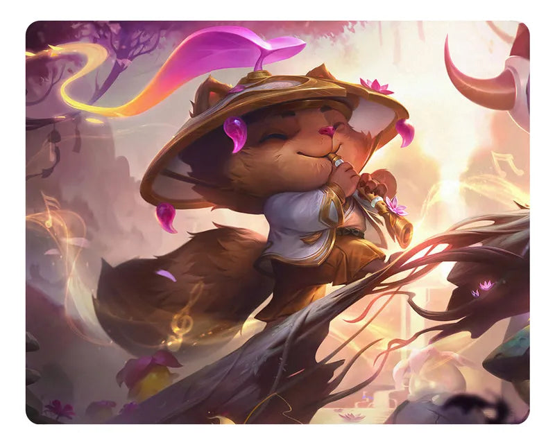 Mouse Pad League Of Legends Flor Espiritual Teemo Pres
