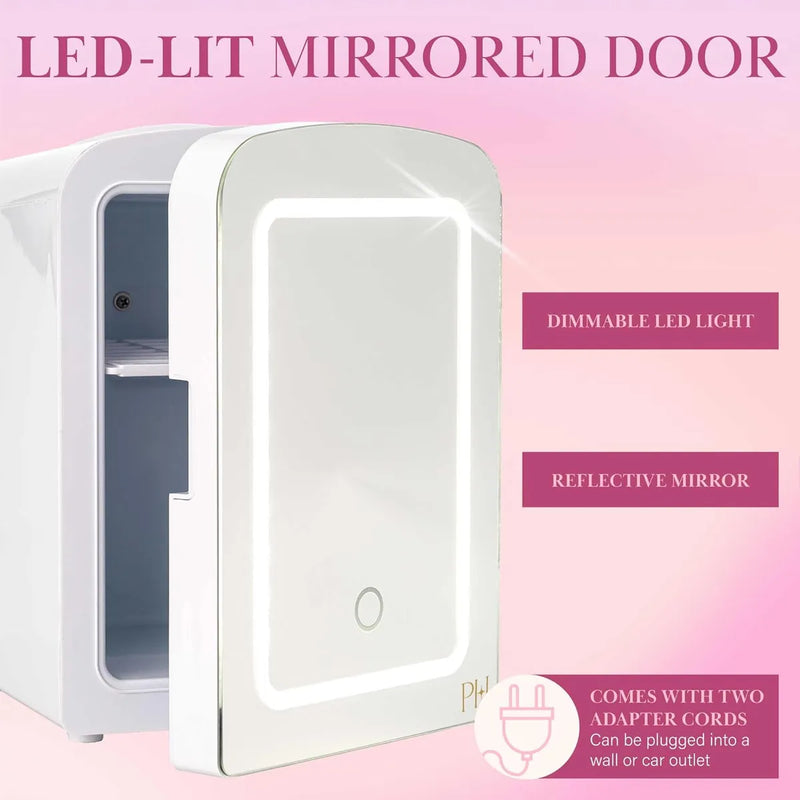 Paris Hilton Mini Nevera Led Espejo Belleza Calor Frío