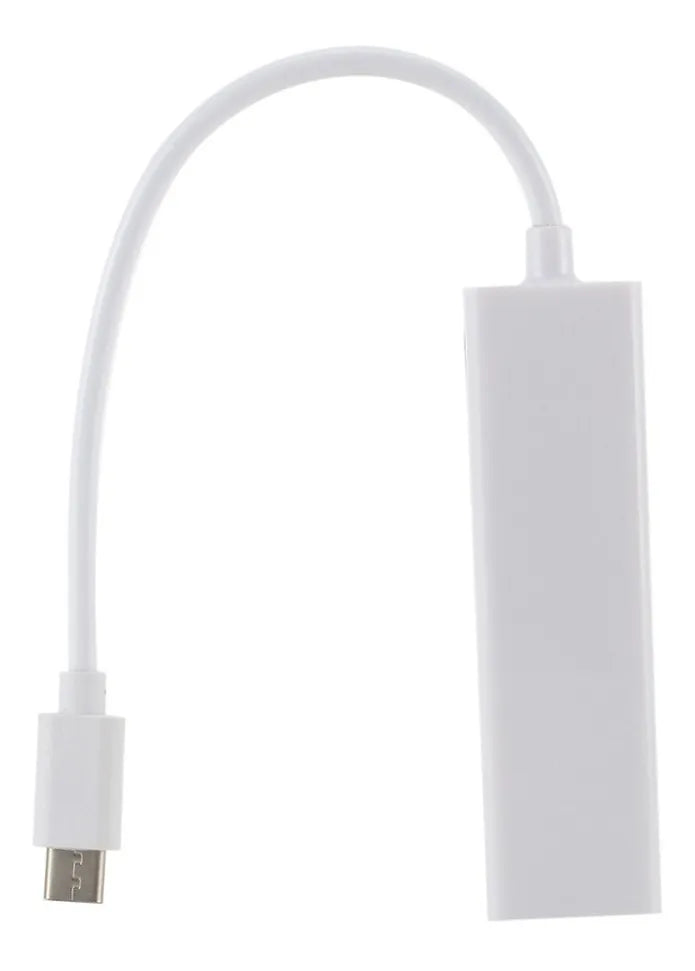Adaptador De Usb Tipo C A A Rj45 Base 100+ 3 Puertos Usb 2.0