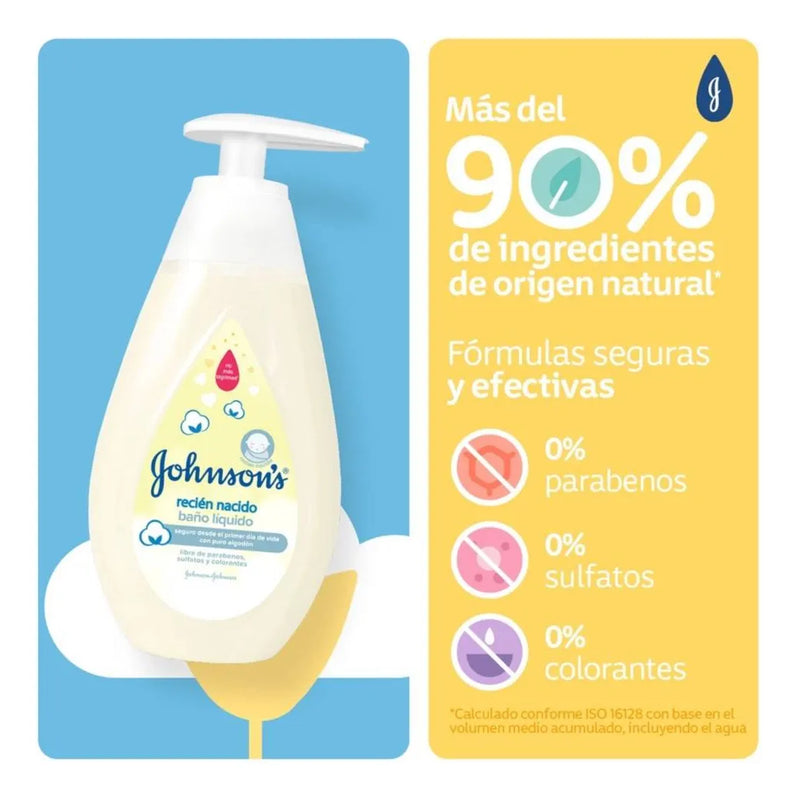 Baño Liquido Johnson Recien Nacido 200 Ml