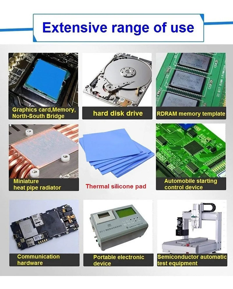 Thermal Pad Almohadilla Térmica 100x100x1mm 6,0 W/mk