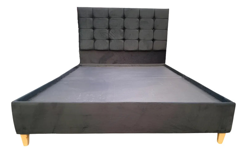 Colchon Doble + Basecama + Espaldar Almohadas Envio Bogota Negro Gris Cafe