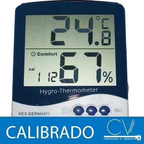 Termohigrómetro Digital Kex Con Certificado De Calibracion