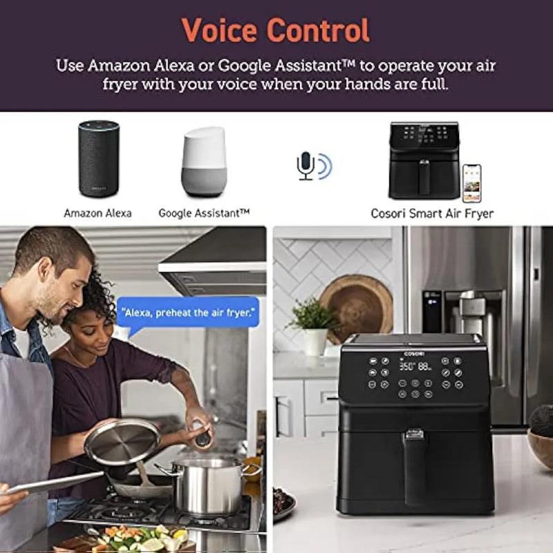 Freidora Air Fryer Wifi Cosori Pro 5.5 Lts 12 Funciones Bk