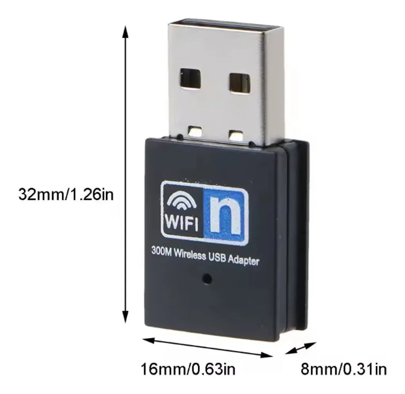 Adaptador Usb Wifi 300 Mbps