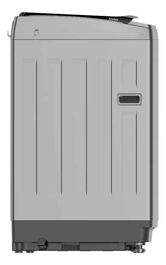 Lavadora Carga Superior 10 Kg Gris Acero Inoxidable Midea