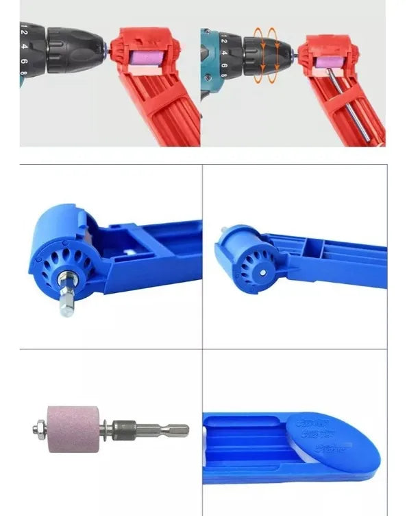 Afilador Brocas Drill Bit Herramienta Para Taladro Azul