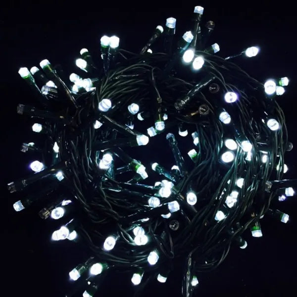 Luces Led Lineal 200 Blanca 14m Instalacion Navidad Navideña