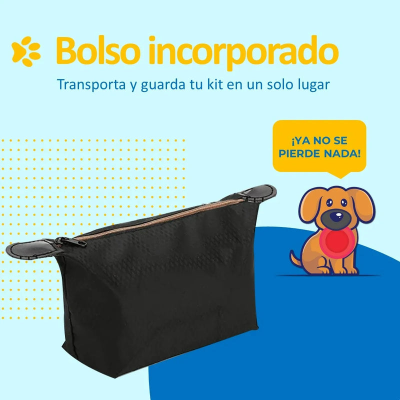 Maquina Peluqueria Corta Pelo Mascotas Perro Gato Kit Petpal Color Negro