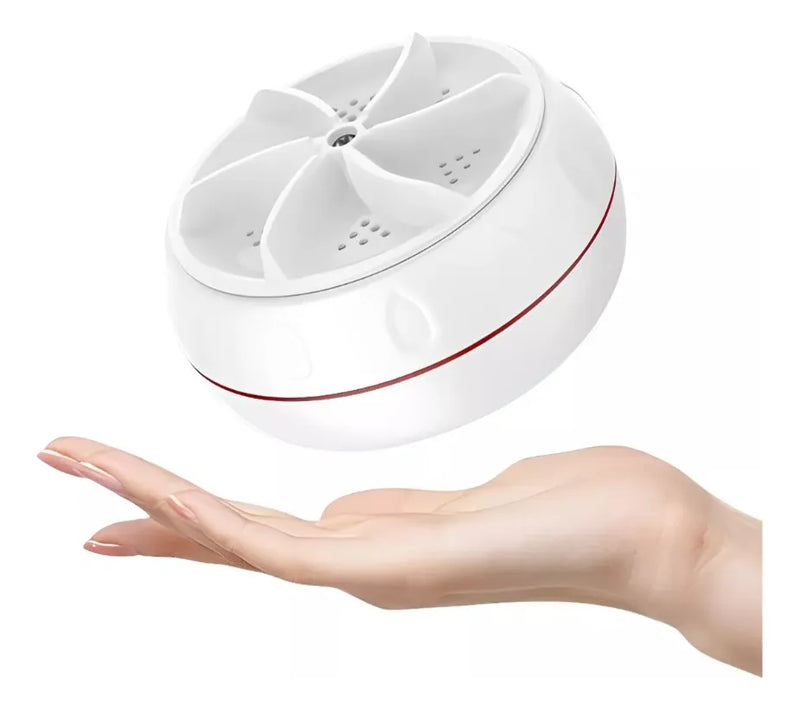 Mini Lavadora Giratoria Mini Turbina Ultrasónica Portátil Blanco