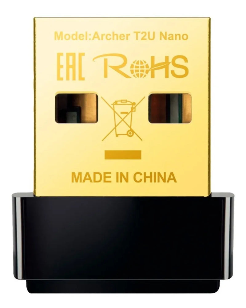 Adaptador nano USB inalámbrico TP-Link Ac600 Archer T2u