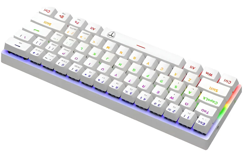 T-dagger Arena T-tgk321-w-br Sp - Blanco - Rgb Rainbow - Qwerty - Español - Switches Et Brown - 60%