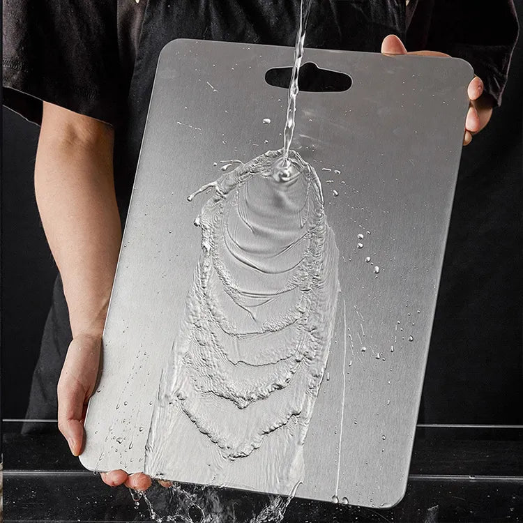 Tabla De Cocina Aleación Titanio Acero Inoxidable Sus 304 Lisa Plateado