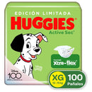 Pañales Huggies Activ Sec4 100u Extra Grande (xg) Sin Género
