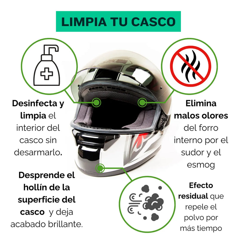 Lavado En Seco Moto Y Casco Ecológico Biodegradable Galaxy