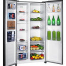 Nevecón Inverter Side By Side 480 Litros Brutos Mabe MSL480LPLSS0 Color Plateado