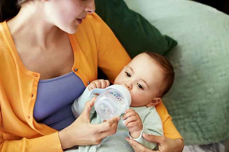Avent Tetero Biberón Transición Al Vaso Con Asas Blanco Transición Al Vaso