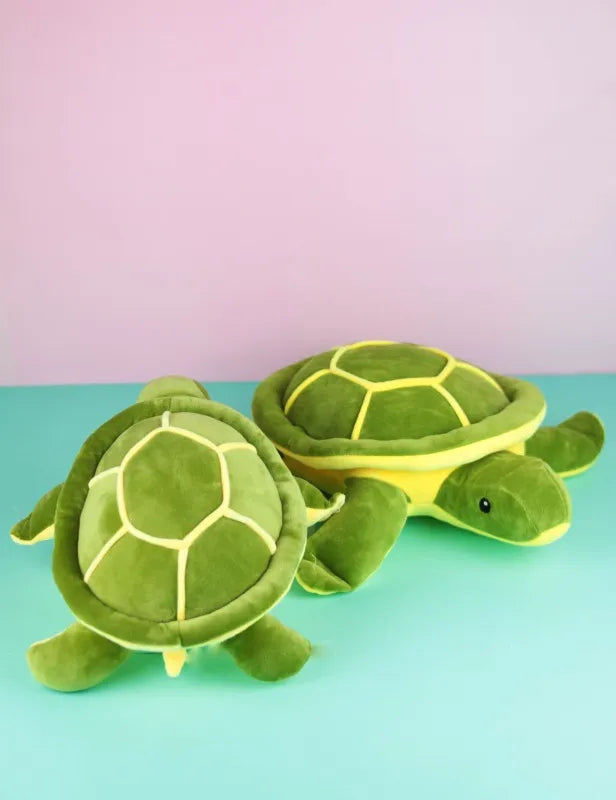 Peluche Tierna Tortuga + Chocolate Regalos Detalles Suave Verde Lima