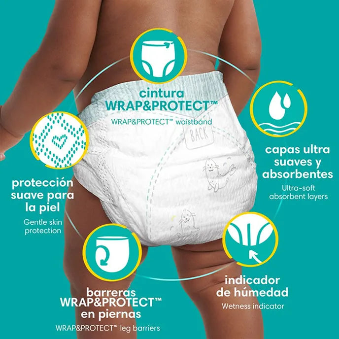 160 Pañales Bebe Recien Nacido T1 Sin Género