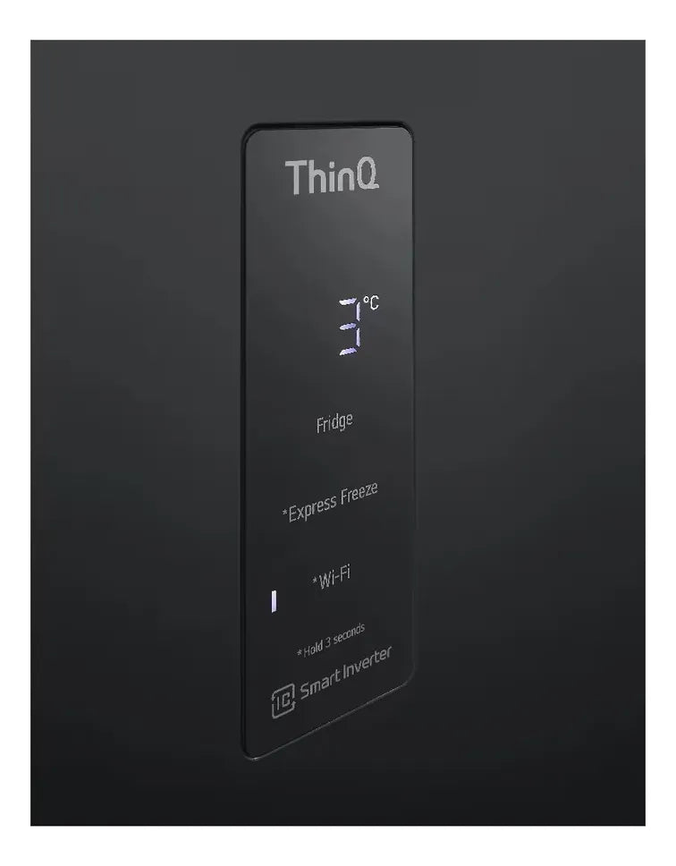 Nevera Lg Top Freezer 394 Lt Doorcooling Thinq Negro Mate