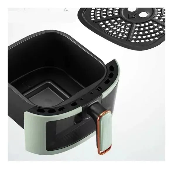 Freidora De Aire 10lts Antiadherente Digital 2400w Airfryer Negro