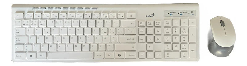 Combo Genius Inalambrico Bluetooth Slimstar 8230 Blanco