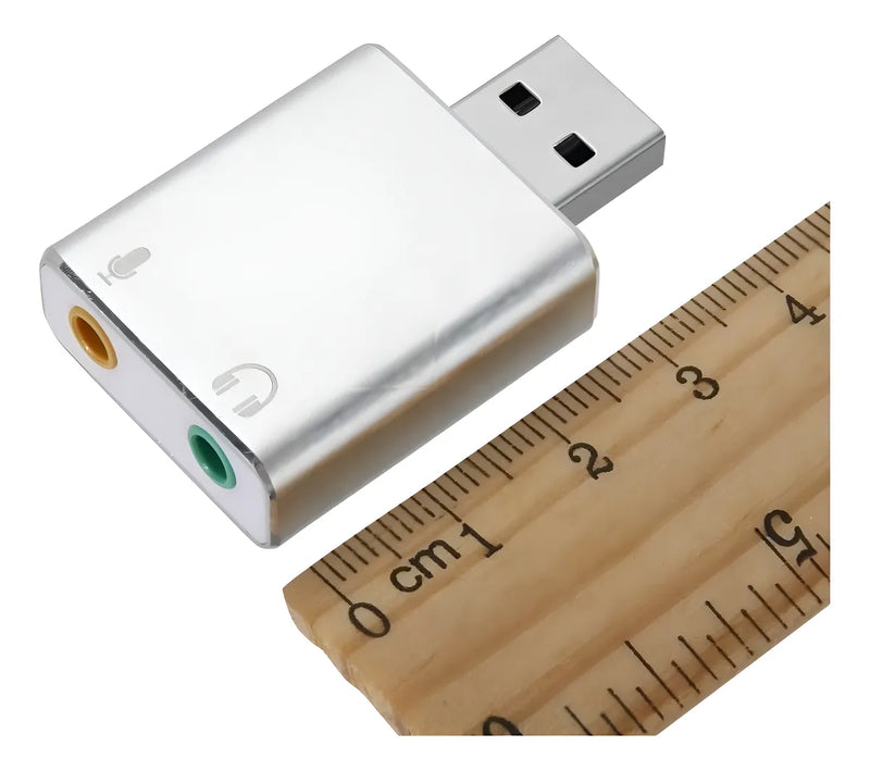 Tarjeta De Sonido Usb 7.1 Deluxe Externa Usb Adaptador Color