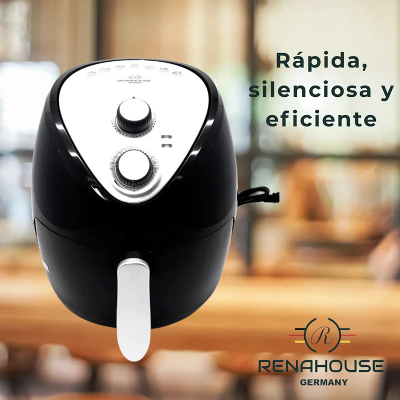 Air Fryer 4.5 L Negro 7 Modos Freidora Aire Hogar Renahouse
